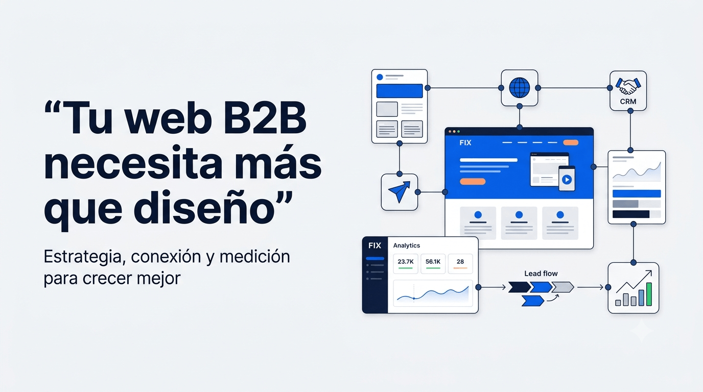 Tu sitio web B2B no necesita solo un nuevo diseño: necesita una estrategia completa
